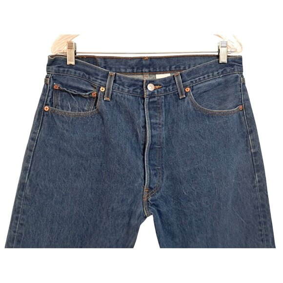 Vintage 1997 Levis 501 XX Original Fit Jeans W36 L30 Button Fly Blue Denim Mens - Picture 6 of 11